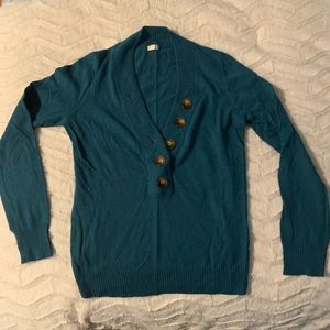 J.Crew sweater. Teal green.